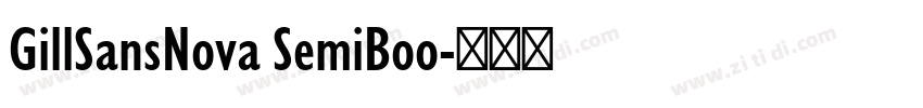 GillSansNova SemiBoo字体转换